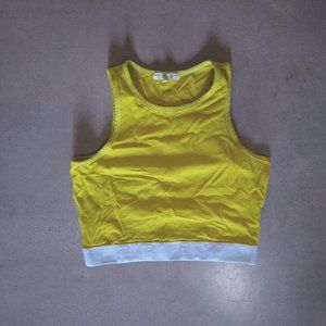 Crop Tank Jersey Chartreuse